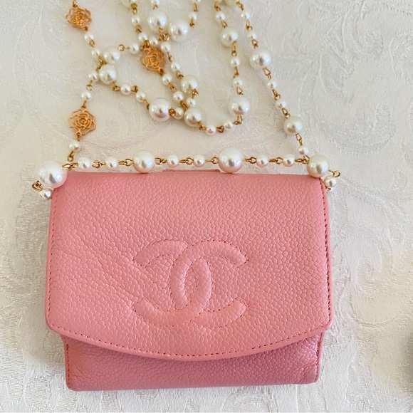 CHANEL Handbags - Chanel pink caviar wallet